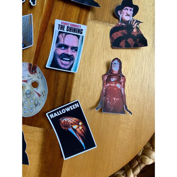 Horror Movie Sticker Set of 11 Scary Movie Stickers Waterproof for Bottles - Picture 3 of 6